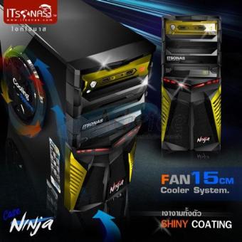 2561 ITSONAS Computer case Ninja (Black-Yellow)