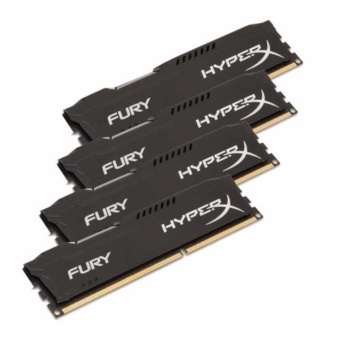 ซื้อ/ขาย Kingston16GB 2666MHz DDR4 CL16 DIMM (Kit of 2) 1Rx8 HyperX FURY Blac