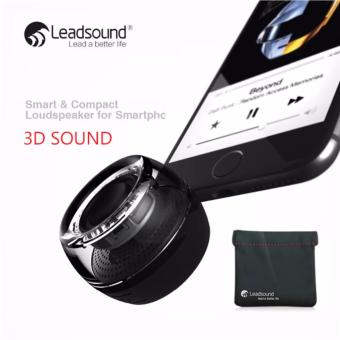 LEADSOUND ลำโพงพกพา 3D ลำโพง bluetooth เครื่องขยายเสียงแบบพกพา (สีดำ )