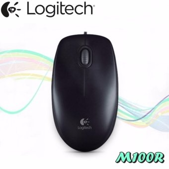 ราคา Logitech Mouse USB เมาส์คอมพิวเตอร์ทั่วไป รุ่น LG-M100r (Black)