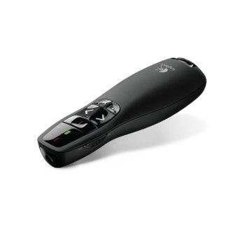 LOGITECH Pointer พรีเซนเตอร์ไร้สาย รุ่น R400 (สีดำ)