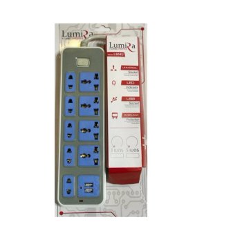 Lumira ปลักไฟ แบบ 9 ช่อง 2 USB รุ่น L604U (3 เมตร)