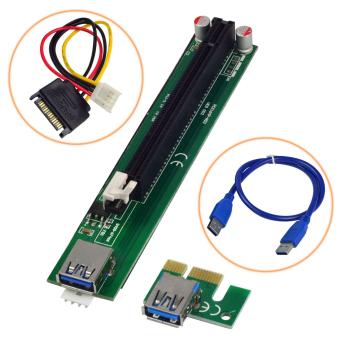 ต้องการขายด่วน MENGS® PCI-E 1x Express To 16x Adapter Riser Card Extension Powered USB 3.0 Cable For Bitcoin Mining เสนอราคา MENGS® PCI-E 1x Express To 16x Adapter Riser Card Extension Powered USB 3.0 Cable For Bitcoin Mining