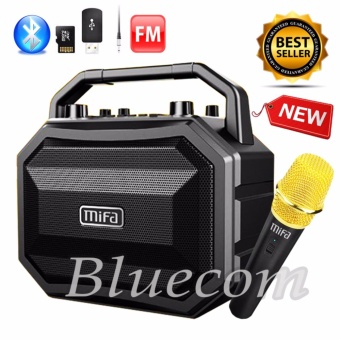 Mifa ลำโพง บูลทูธ Just Sing it Party Speaker Bluetooth พร้อมไมค์ลอย M520 - (สีดำ)