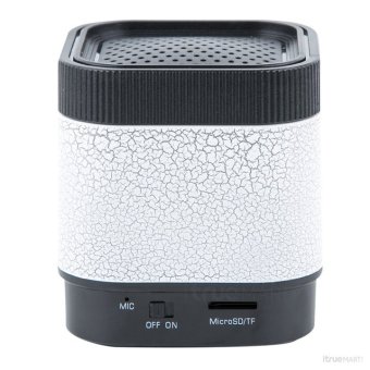 ลำโพงบลูทูธ แบบพกพา Mini Bluetooth Speaker รุ่น A17 มีไฟสี (White)