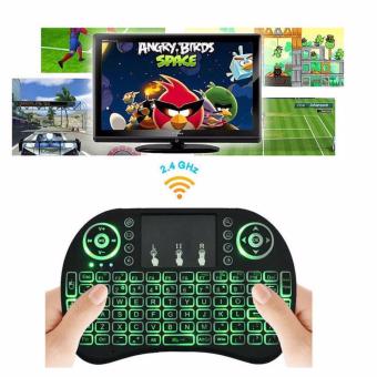 ซื้อ/ขาย Mini Keyboard i8 English 2.4GHz Wireless คีย์บอร์ดไร้สาย mini Keyboard มินิคีย์บอร์ดไร้สาย Air Mouse 3 color change Touchpad for Android TV BOX Mini PC