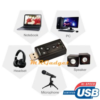 MR-GADGET ซาวน์การ์ด ยูเอสบี คอมพิวเตอร์ โน็ตบุ๊ค พกพา อเนกประสงค์ USB Sound Adapter External USB 2.0 Virtual 7.1 Channel (Black) July 2018 - 2 MR-GADGET ซาวน์การ์ด ยูเอสบี คอมพิวเตอร์ โน็ตบุ๊ค พกพา อเนกประสงค์ USB Sound Adapter External USB 2.0 Virtual 7.1 Channel (Black) - 2