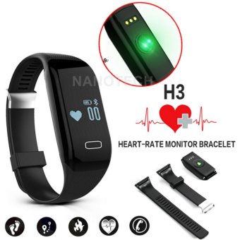 Nanotech สายรัดข้อมืออัจฉริยะ นาฬิกาอัจฉริยะ นาฬิกา สมาร์ทวอทช์Bluetooth Pedometer Fitness Heart Rate Monitor Sports TrackerSmartband For IOS Android