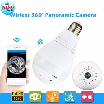 Nanotech IP Camera 360 Degree Globe Panoramic กล้องวงจรปิด บันทึกภาพ 360 องศารูปทรงหลอดไฟ