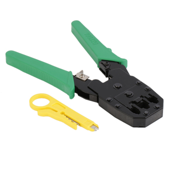Okay คีมเข้าหัวสายแลน Network RJ45 CAT5 RJ11 RJ12 LAN Cable WireCrimper Crimp Plier Strip Tool Green (Intl) Okay คีมเข้าหัวสายแลน Network RJ45 CAT5 RJ11 RJ12 LAN Cable WireCrimper Crimp Plier Strip Tool Green (Intl)