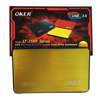 OKER Box HDD 2.5 inch USB 3.0 HDD External Enclosureกล่องใส่ฮาร์ดดิส รุ่น ST-2589 OKER Box HDD 2.5 inch USB 3.0 HDD External Enclosureกล่องใส่ฮาร์ดดิส รุ่น ST-2589