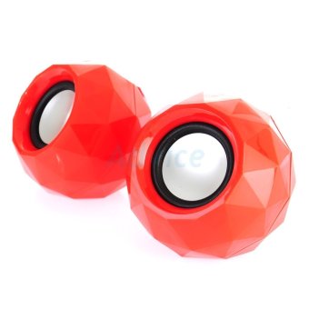 ราคา OKER ลำโพง Speaker (2.0) SP-589 (Red) ของแท้