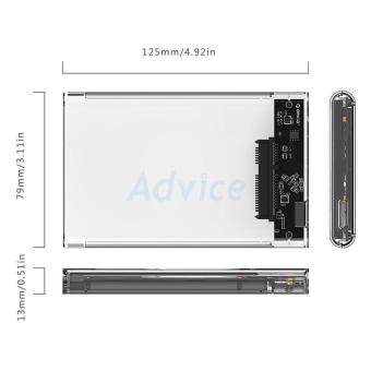 ลดราคา ORICO Enclosure 2.5'' SATA รุ่น 2139U3 USB3 (Clear) ประกาศขาย ORICO Enclosure 2.5'' SATA รุ่น 2139U3 USB3 (Clear)
