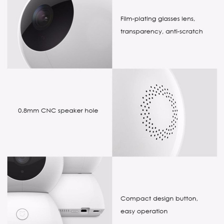 Original Xiaomi Mijia Smart Camera Night Vision Webcam IP Camera Camcorder 360 Angle Panoramic WIFI Wireless 1080P Magic Zoom 4 - Intl July 2018 - 4 Original Xiaomi Mijia Smart Camera Night Vision Webcam IP Camera Camcorder 360 Angle Panoramic WIFI Wireless 1080P Magic Zoom 4 - intl - 4