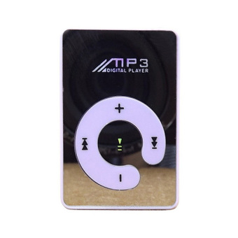 ขาย Panas Penjualan MP3 Pemutar Musik Pengeras Suara Mini USB DigitalCermin Klip Mp3 Pemutar Musik MP3 Player (Ungu)