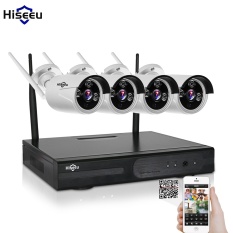 Plug and Play 4CH 1080P HD Wireless NVR Kit P2P 720P Waterproof Outdoor IR Security IP Camera WIFI Home CCTV System Set - intl