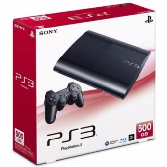 PS3 500GB พร้อมเกมเต็มความจุในเครื่อง รุ่น SuperSlim - Black