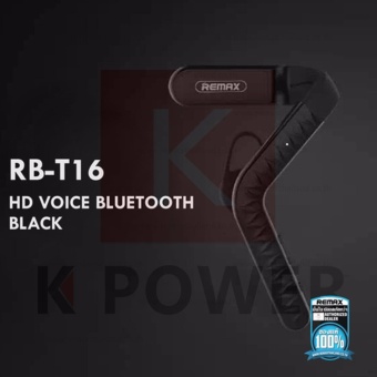 Remax HD Voice Bluetooth Headset หูฟังบลูทูธไร้สาย ระบบ Bluetooth 4.1 รองรับทั้ง iOS และ Android รุ่น RB-T16