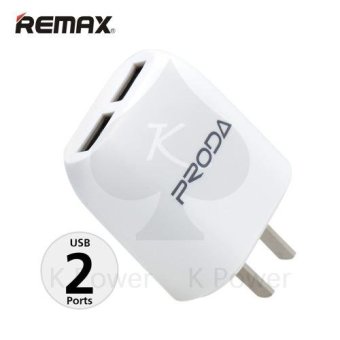 Remax Proda อะแดปเตอร์ ชาร์จไฟ Adapter 2 USB RP-U21 (สีขาว) Remax Proda อะแดปเตอร์ ชาร์จไฟ Adapter 2 USB RP-U21 (สีขาว)