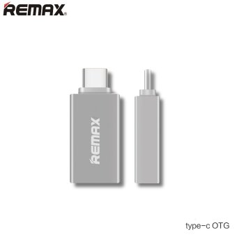 REMAX Type-C USB 3.0 OTG Sync Charging Adapter Connector-เงิน REMAX Type-C USB 3.0 OTG Sync Charging Adapter Connector-เงิน