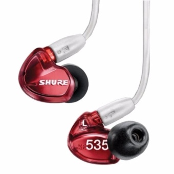 SHURE SE535 หูฟัง 3 ไดเวอร์ สำหรับทำงานมอนิเตอร์ เสียงชัดเป็นประกาย(red)