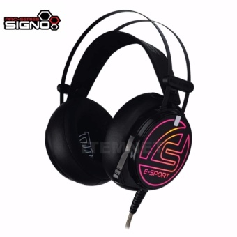 ซื้อ/ขาย Signo E-Sport Allgator หูฟังเกมมิ่ง 7.1 Surround Sound Vibration Gaming Headphone รุ่น HP-818 (สีดำ)Black