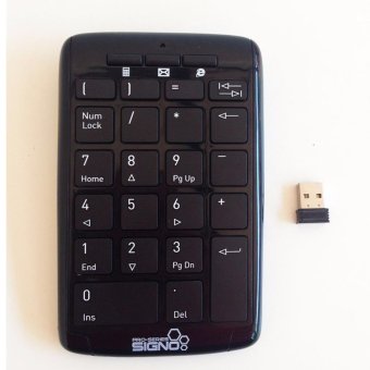 ประเทศไทย Signo คีย์บอร์ดตัวเลขไร้สาย Wireless 2.4 G รุ่น KP-711