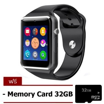 Smart Life Smart Watch Phone นาฬิกาโทรศัพท์อัจฉริยะ A1 (สีเงิน)Free Memory Card 32 GB