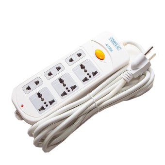 Sonar Innovac ปลั๊กไฟ รางปลั๊กไฟ 6 ช่อง สายยาว 3 เมตร Standard Series รุ่น JD-E3026Y - สีขาว
