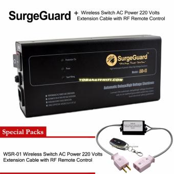 SurgeGuard AS-2+WSR-01 เครื่องตัดไฟฟ้าแรงดันสูงและหน่วงเวลาอัตโนมัติ เครื่องกรองไฟ กันไฟกระชาก ปลั๊กไฟ ปลั๊กสำหรับเครื่องเสียง ปลั๊กสำหรับทีวี โฮมเธียร์เตอร์