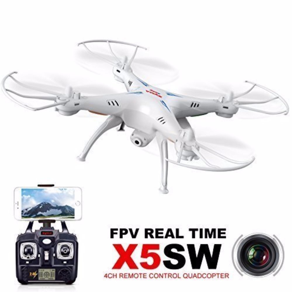 โดรนบินถ่ายภาพทางอากาศ SYMA รุ่น X5SW Wiif FPV Real-time 2.4GQuadCopte โดรนบินถ่ายภาพทางอากาศ SYMA รุ่น X5SW Wiif FPV Real-time 2.4GQuadCopte