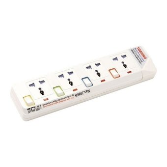 Toshino รางปลั๊กไฟกันไฟกระชาก 4 ช่อง 4.5 เมตร 4 สวิตช์ รุ่น E-914T (White)