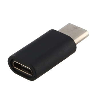 ไมโครยูเอสบีเมีย type C USB 3.2สายซิงค์ข้อมูลชายผู้เปลี่ยนศาสนาอะแดปเตอร์ชาร์จ (สีดำ)