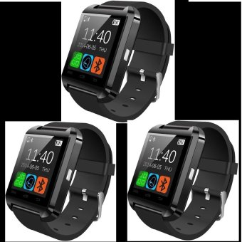 U Watch Bluetooth Smart Watch แพ็ค 3 ชิ้น รุ่น U8 (BLACK)