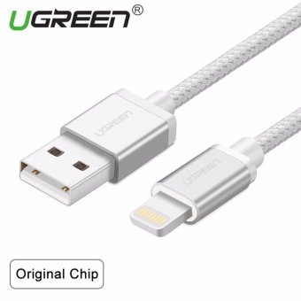 รีวิว UGREEN Metal Alloy USB Lightning Cable USB Charger Cable NylonBradied Design for iPhone 4 5 6 7 iPad - Silver1.5M สนใจซื้อ UGREEN Metal Alloy USB Lightning Cable USB Charger Cable NylonBradied Design for iPhone 4 5 6 7 iPad - Silver1.5M