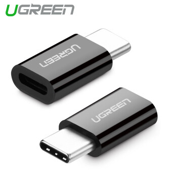 UGREEN USB-C ไมโครยูเอสบีอะแดปเตอร์ให้ (สีดำ)
