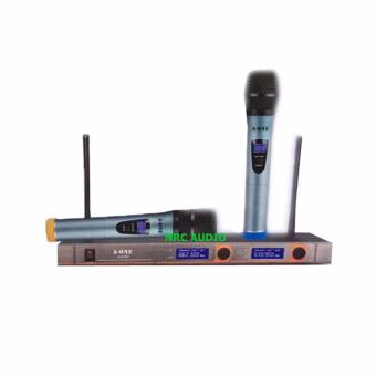 ไมโครโฟนไร้สาย/ไมค์ลอยคู่ UHF ประชุม ร้องเพลง พูด WIRELESS Microphone รุ่น A-ONE A-222 ไมโครโฟนไร้สาย/ไมค์ลอยคู่ UHF ประชุม ร้องเพลง พูด WIRELESS Microphone รุ่น A-ONE A-222
