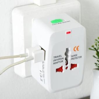 Universal Travel Adaptor ALL IN ONEหัวแปลงปลั๊กทั้วโลก สำหรับนักเดินทาง (WHITE)
