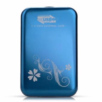 USB 3.0 2.5-Inch SATA HDD Hard Drive Disk Flower Case Box Enclosure External