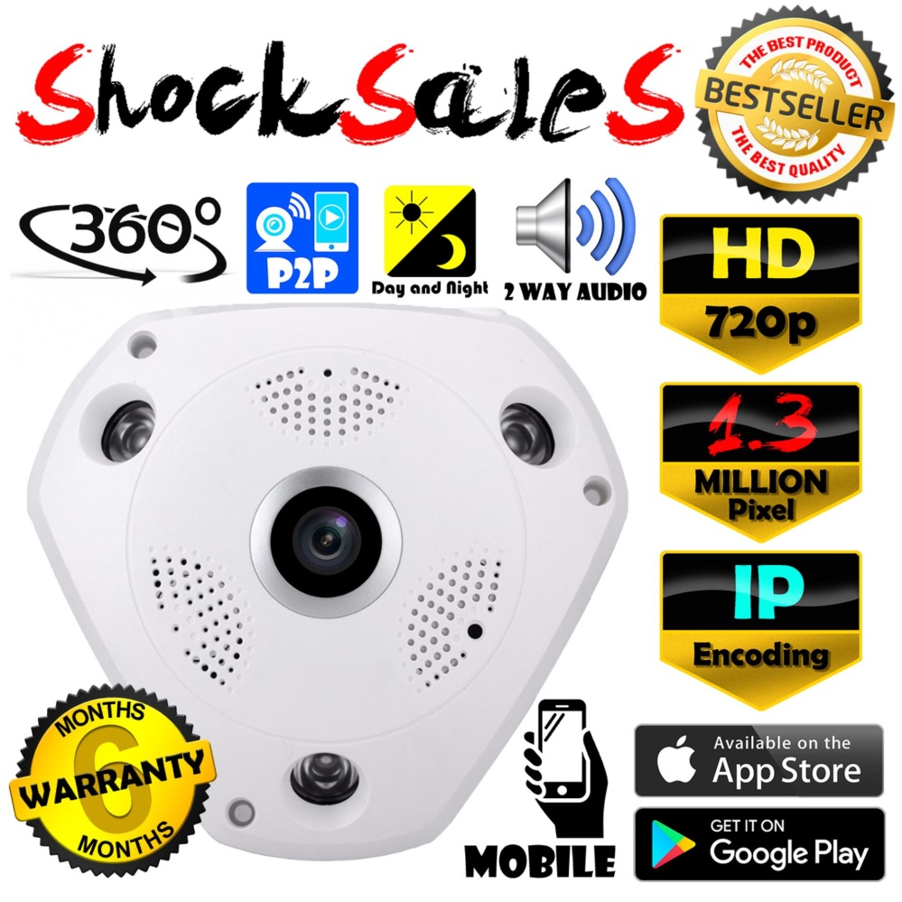 VR CAM CCTV กล้องวงจรปิด IP HD / 960p 1.3 MP ล้านพิกเซล IP กล้อง 720p / 960p เลนส์ 360° + ฟรีอะแดปเตอร์ VR CAM CCTV กล้องวงจรปิด IP HD / 960p 1.3 MP ล้านพิกเซล IP กล้อง 720p / 960p เลนส์ 360° + ฟรีอะแดปเตอร์