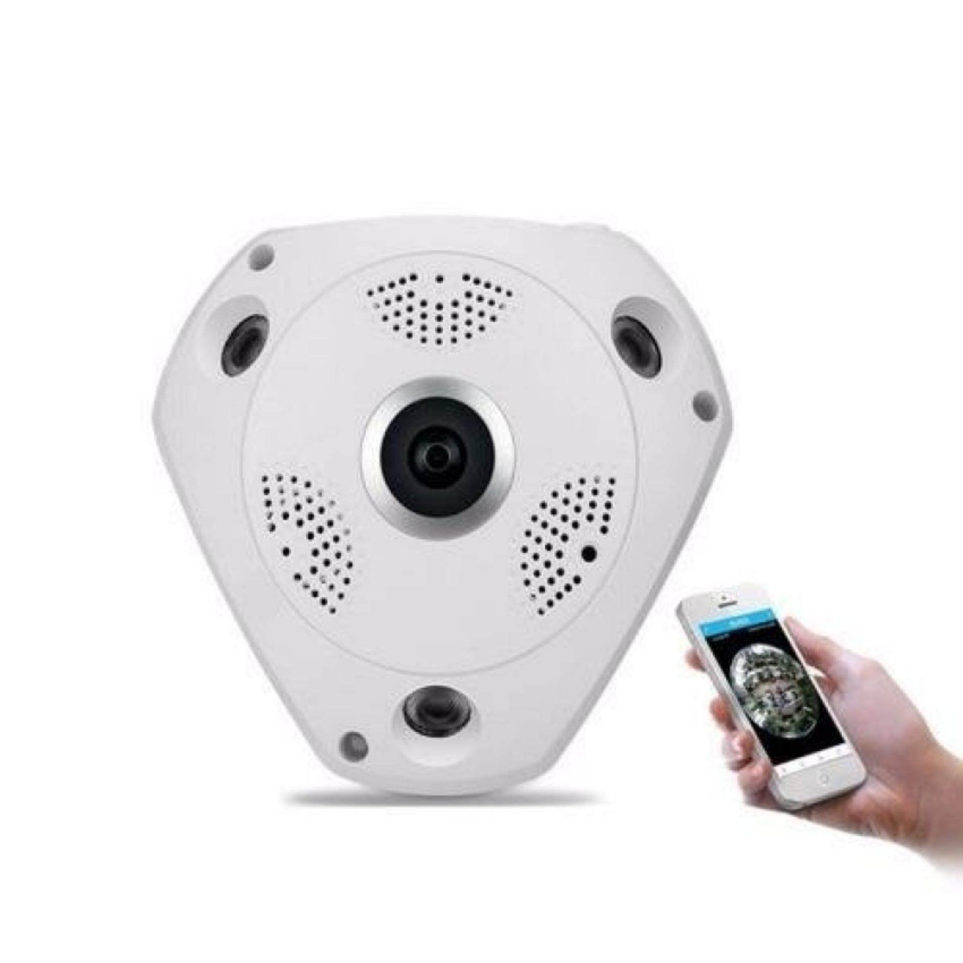 กล้องวงจรปิด VR IP Camera / กล้อง 1.3 MP / บันทึกเสียง / เลนส์ตาปลาถ่ายภาพ 360 องศา / ถ่ายภาพกลางวันและกลางคืน / IR Distance / Weather-resistant กล้องวงจรปิด VR IP Camera / กล้อง 1.3 MP / บันทึกเสียง / เลนส์ตาปลาถ่ายภาพ 360 องศา / ถ่ายภาพกลางวันและกลางคืน / IR Distance / Weather-resistant