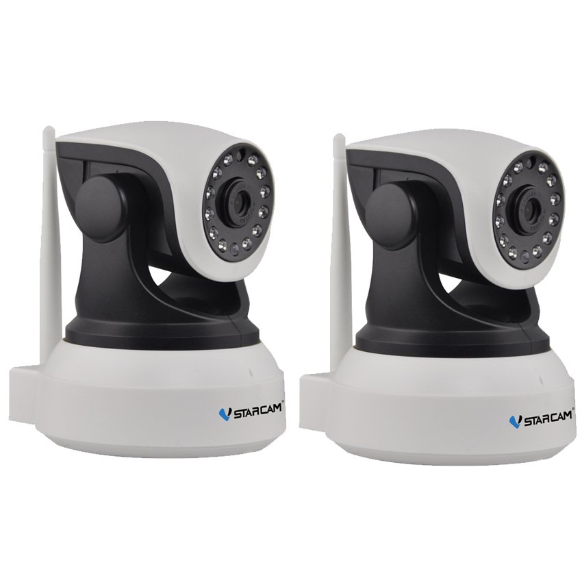 Vstarcam กล้องวงจรปิด IP Camera รุ่น C7824 1.0 Mp and IR Cut WIP HDONVIF - สีขาว/ดำ แพ็คคู่ Vstarcam กล้องวงจรปิด IP Camera รุ่น C7824 1.0 Mp and IR Cut WIP HDONVIF - สีขาว/ดำ แพ็คคู่