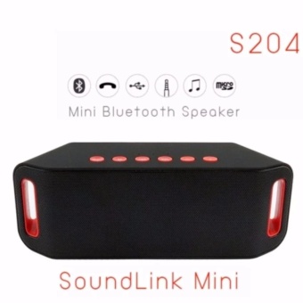 Wireless Speaker Mini Bluetooth Speaker Super Bass ลำโพงบลูธูท รุ่น S204 (สีดำ)