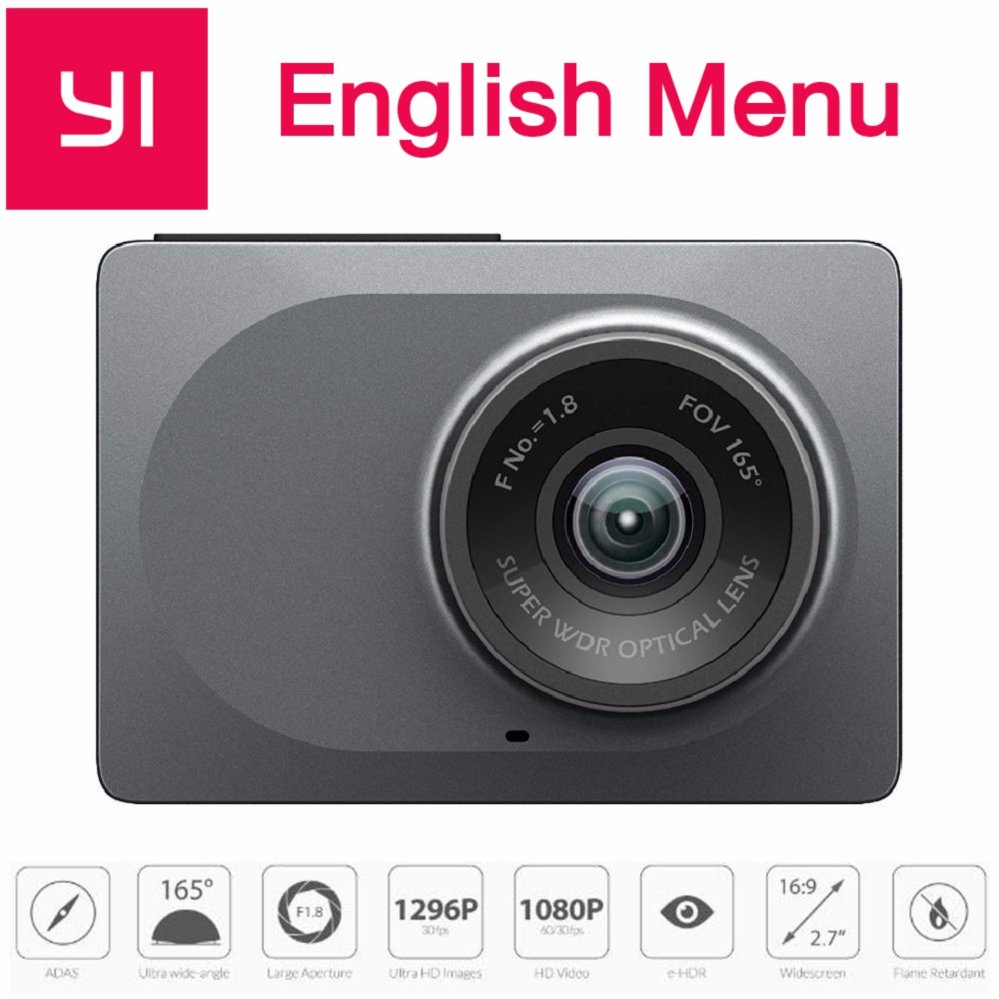 Xiaomi Yi Dash Cam 1080p car wiFi DVR (เมนูภาษาอังกฤษ)-Gray Xiaomi Yi Dash Cam 1080p car wiFi DVR (เมนูภาษาอังกฤษ)-Gray