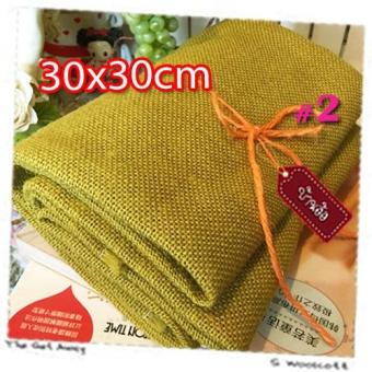 04FB1318s ผ้ากระสอบ สีเขียวมะนาว ตาถี่เบอร์ 2 เนื้อละเอียด ขนาดเล็ก 30x30 เซนติเมตร 04FB1318s ผ้ากระสอบ สีเขียวมะนาว ตาถี่เบอร์ 2 เนื้อละเอียด ขนาดเล็ก 30x30 เซนติเมตร