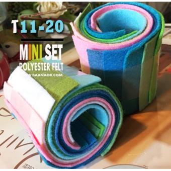 ต้องการขายด่วน ผ้าสักหลาดเนื้อแข็ง 10สี 10 ชิ้น ไล่เฉดสี จาก T11 - T20 ขนาดชิ้นละ 6x14 เซนติเมตร อยากขาย ผ้าสักหลาดเนื้อแข็ง 10สี 10 ชิ้น ไล่เฉดสี จาก T11 - T20 ขนาดชิ้นละ 6x14 เซนติเมตร