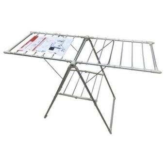 ราวตากผ้า ราวพาดผ้า แบบมีปีก อะลูมิเนียม ขนาด 143x60x97-145 cm