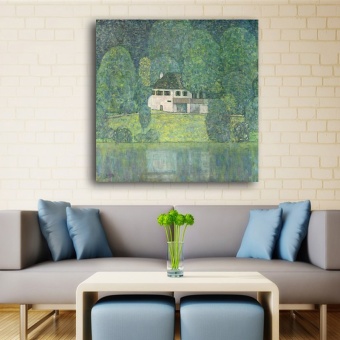 30x30CM Waterside Green Scenry canvas art By Gustav Klimt oilpainting Wall Printings On canvas wall pictures for livingroomdecoration - intl 30x30CM Waterside Green Scenry canvas art By Gustav Klimt oilpainting Wall Printings On canvas wall pictures for livingroomdecoration - intl