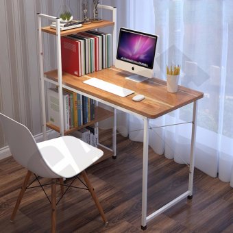 จัดโปรโมชั่น CASSA โต๊ะคอมพิวเตอร์ พร้อมชั้นวางหนังสือ (สีขาว-ลายไม้)ขนาด100x48cm. รุ่น 252-H100X48CM-YW อยากขาย CASSA โต๊ะคอมพิวเตอร์ พร้อมชั้นวางหนังสือ (สีขาว-ลายไม้)ขนาด100x48cm. รุ่น 252-H100X48CM-YW