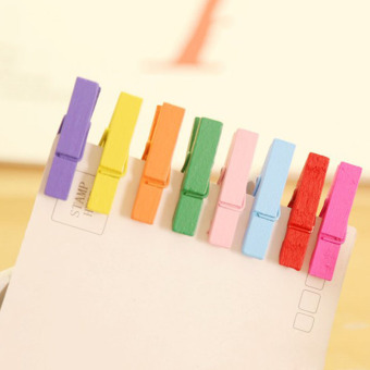 Cocotina 100ชิ้นคละสีกระดาษผ้าไม้รูปมินิติดไม้หนีบผ้าหนีบยาน 25มม Cocotina 100ชิ้นคละสีกระดาษผ้าไม้รูปมินิติดไม้หนีบผ้าหนีบยาน 25มม